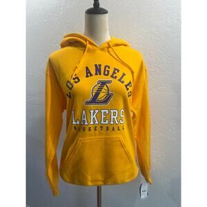 Los Angeles Lakers NBA Hoodie Sweatshirt Small Yellow Gold Basketball Fan Gear
